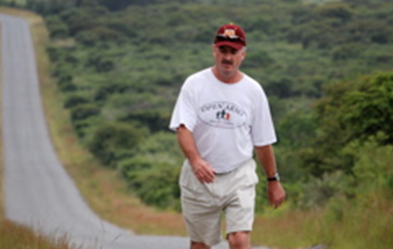 Bob walking.